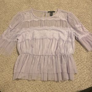 Purple Forever 21 blouse (size M)